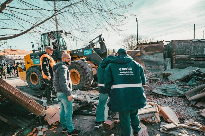 Mar del Plata: El Municipio demolió un búnker de venta de drogas en el barrio San Jorge