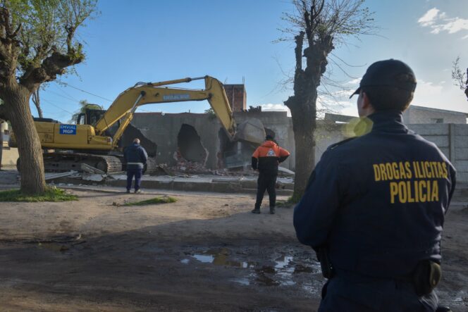 Mar del Plata: El Municipio derribó dos búnkers de venta de drogas en Barrio Belgrano