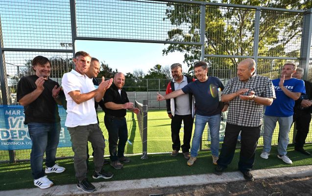 Un sueño: Vivoratá tiene su cancha de pádel